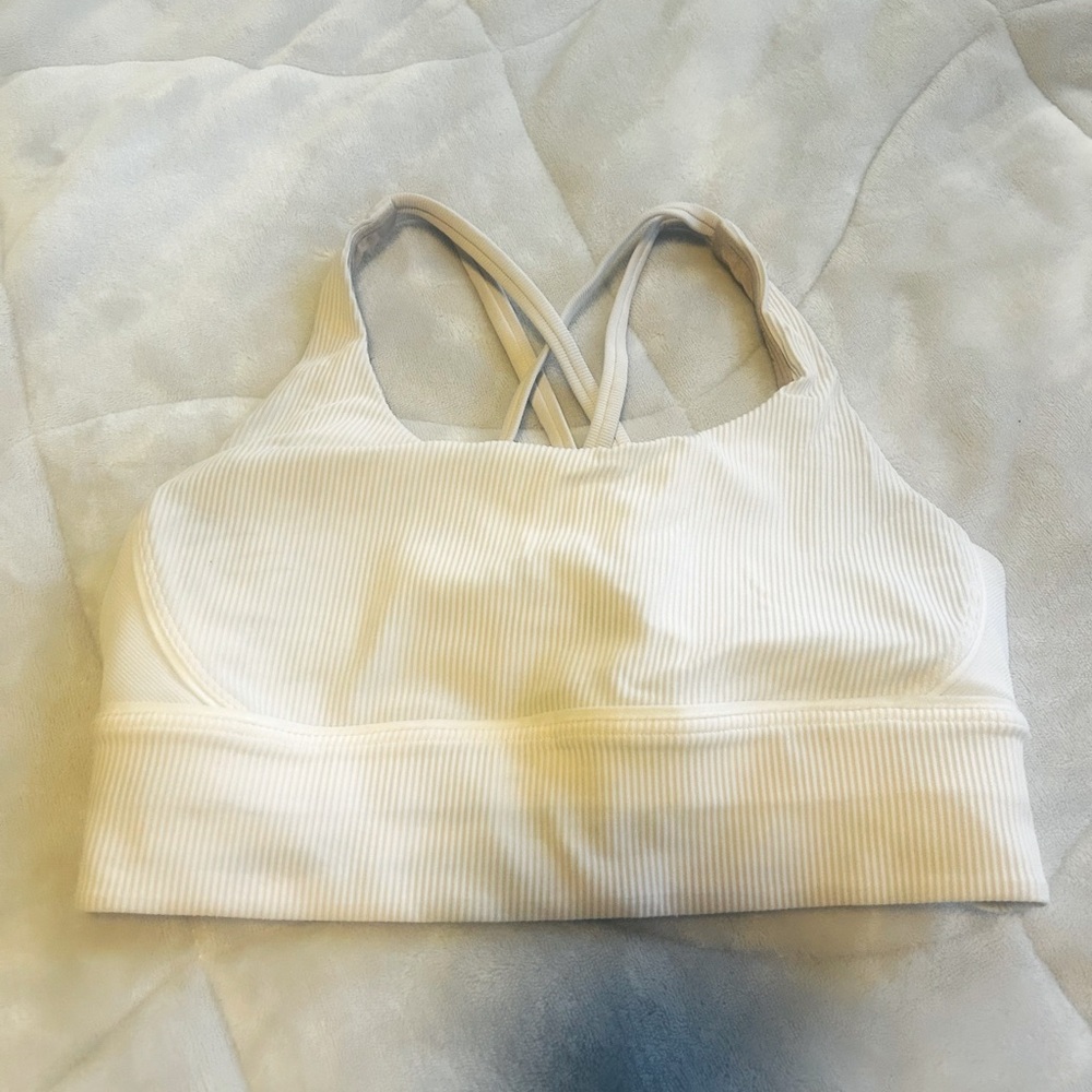 Lululemon white sports bra sz 10
